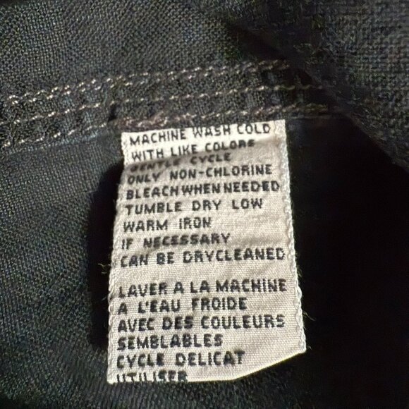 Tommy Bahama Jeans Black Short Sleeve Linen Shirt – Size Large - Picture 6 of 8